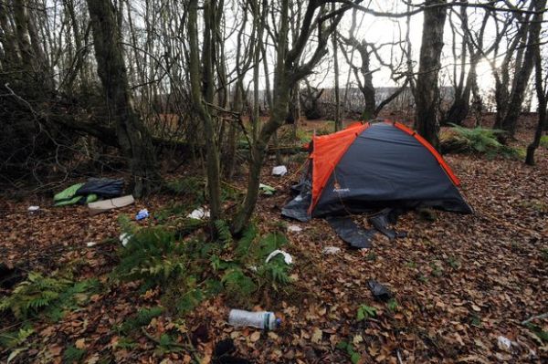 Vivere in tenda per lavorare